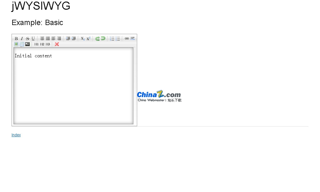 jWYSIWYG(html编辑器)