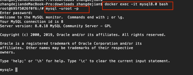 Docker安装Mysql8.0 Docker安装Mysql8.0