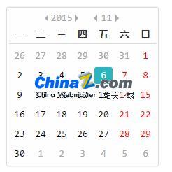 Eson-用于WEB的简单日历控件