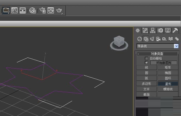 3dmax使用倒角命令绘制立体六角形模型的图文方法