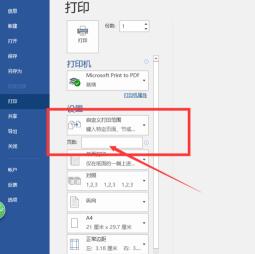word2016怎样设置自定义打印范围 word2016中自定义打印范围的操作步骤