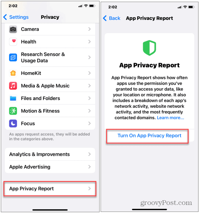 如何在 iPhone 或 iPad 上运行应用程序隐私报告