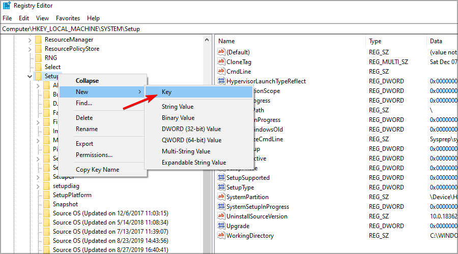 new-key-regedit