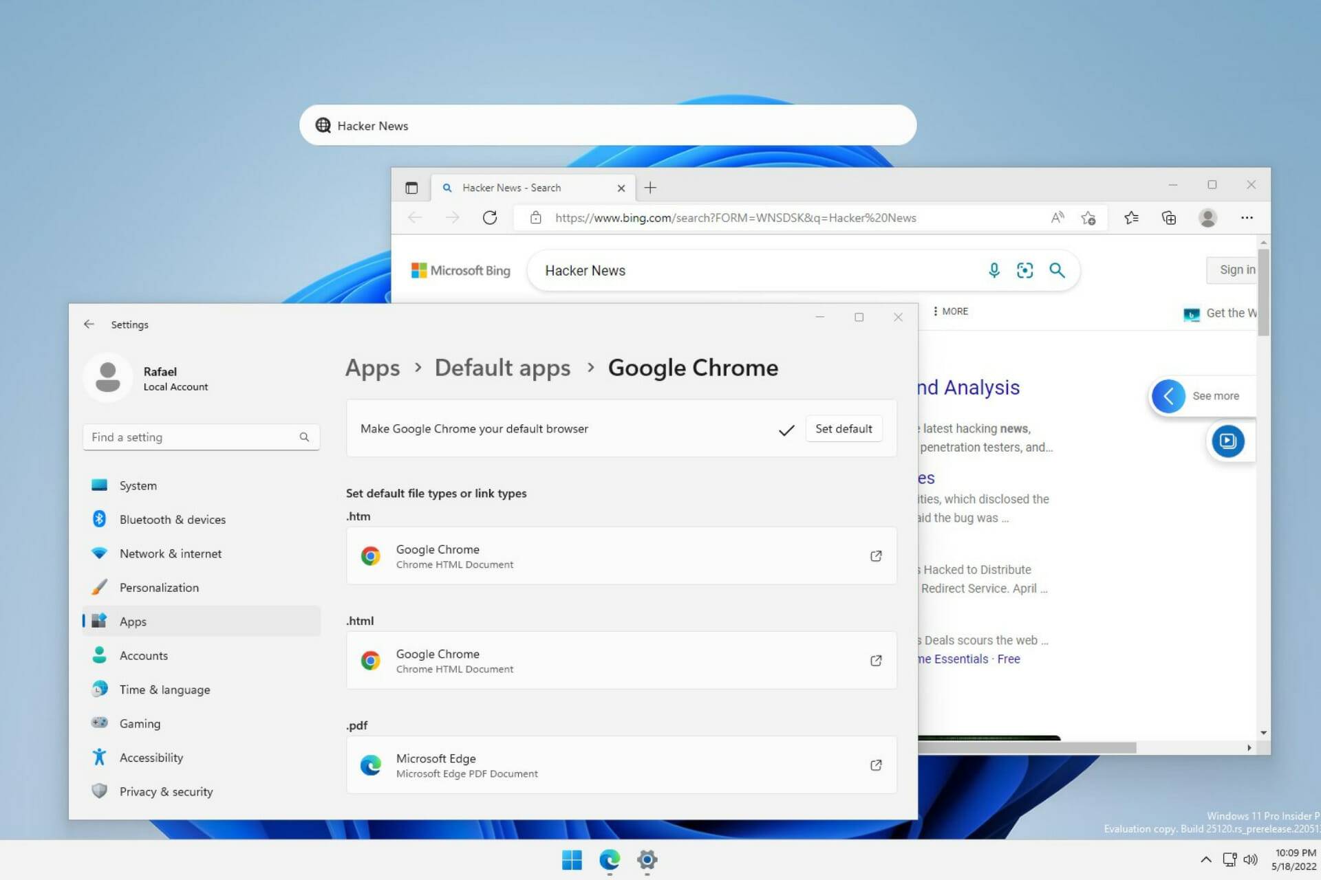新的 Windows 11 桌面搜索栏将让你使用 Edge