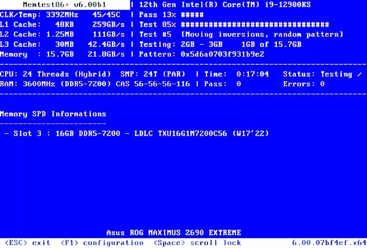 memtest86+ 6.10 发布,带有 UEFI 安全启动签名,无头 EFI
