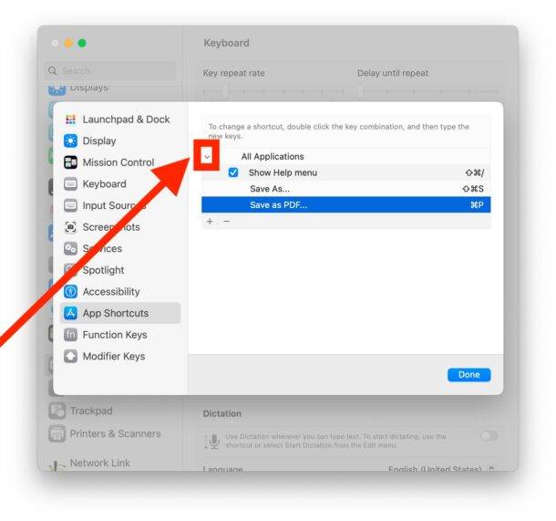 如何在 MacOS Ventura 中查看键盘快捷键