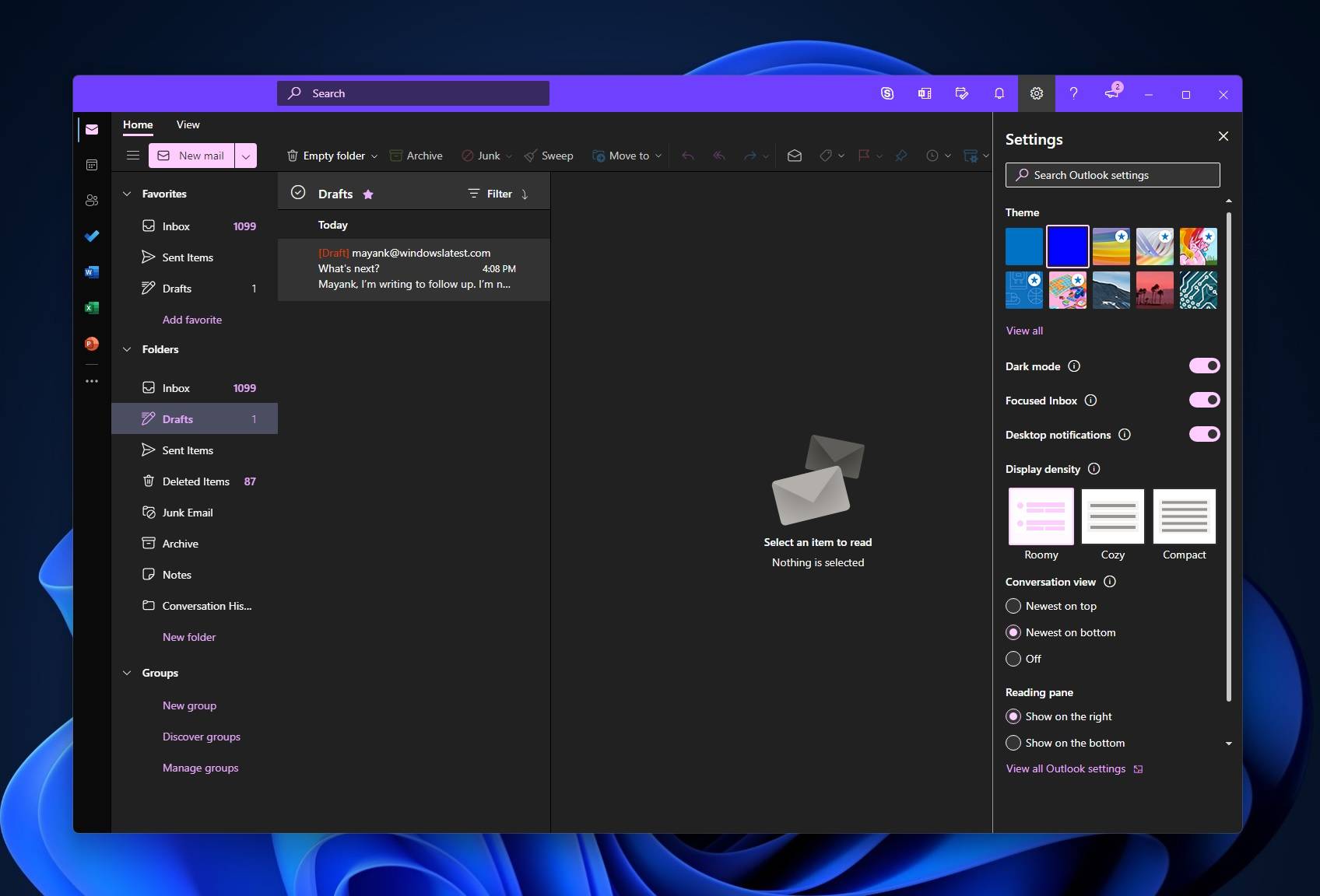 Outlook-theme