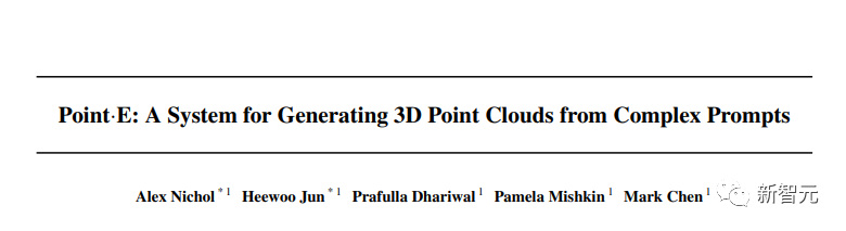 一颗GPU,秒出3D模型!OpenAI重磅新作:Point-E用文本即可生成三维点云模型