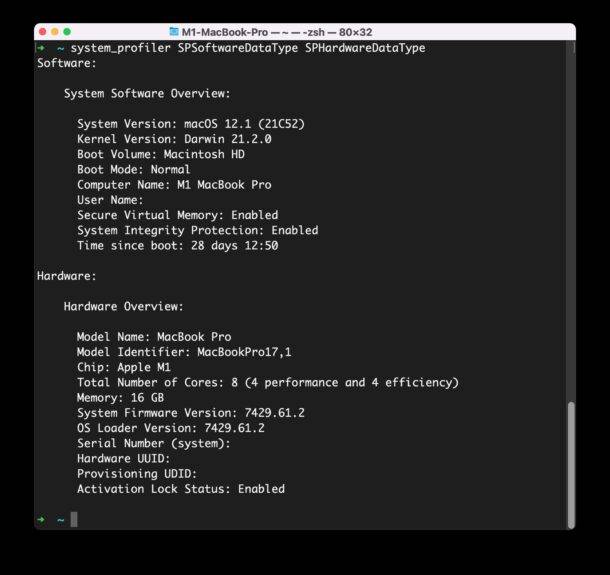 如何通过终端查找全面的 Mac 系统信息