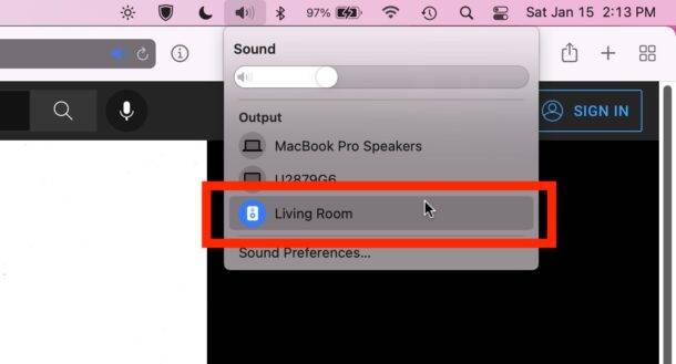 如何将 Sonos 用作 Mac 扬声器