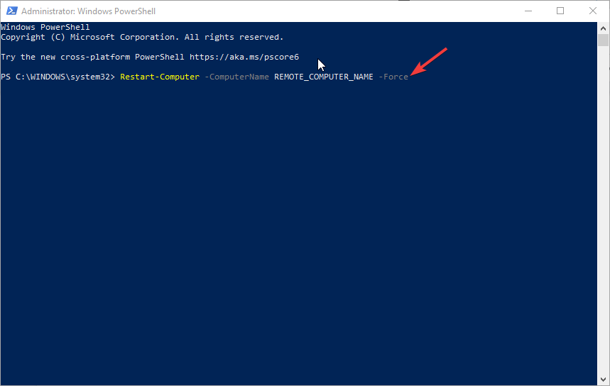 powershell-restart