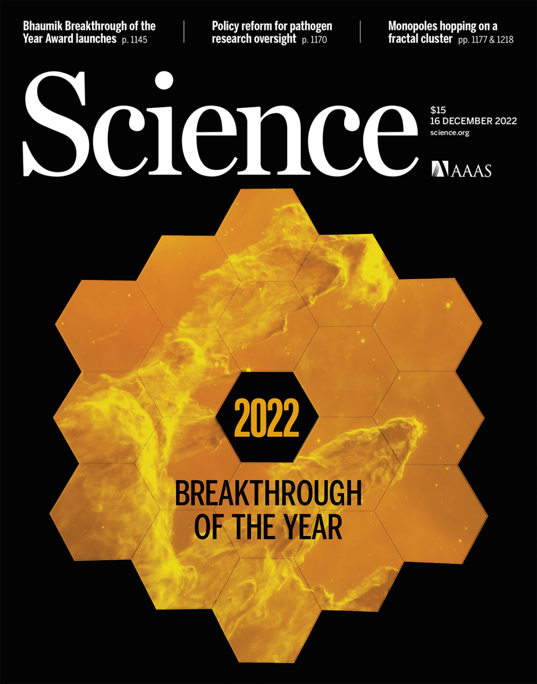 Science年度十大科学研究公布:韦伯望远镜当选,AIGC陪跑!