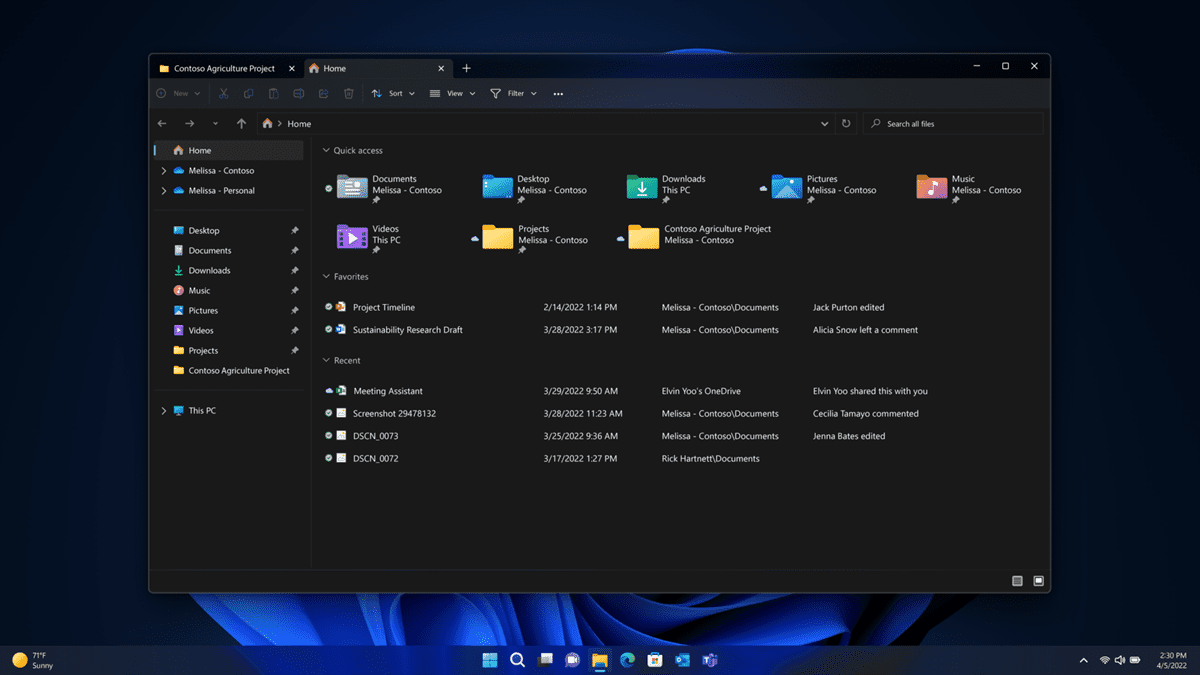 微软推出了 Windows 11 的新功能,包括文件资源管理器中的选项卡、开始菜单中的文件夹、请勿打扰等