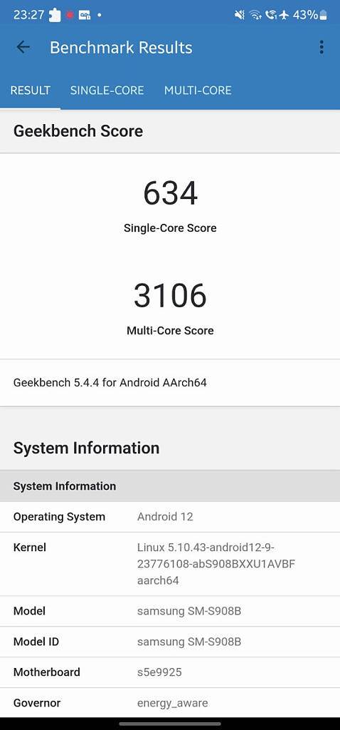 Snapdragon 三星 Galaxy S22 Ultra 比 Exynos 好得多