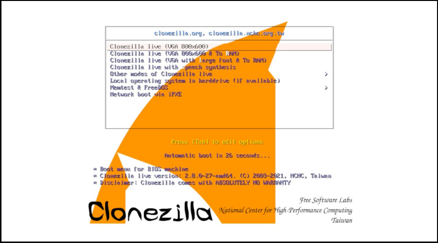 clonezilla