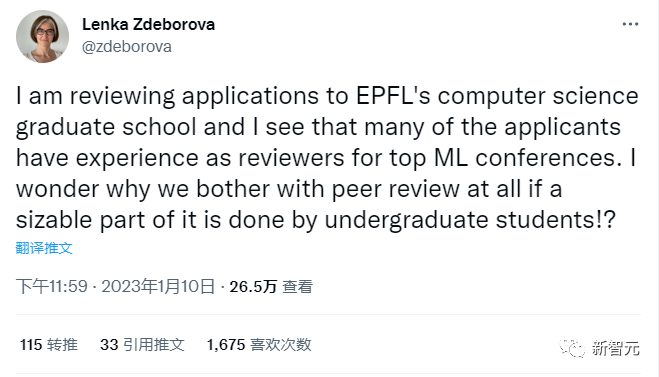 AI顶会审稿人竟是本科生?女物理学家发推吐槽,圈内大佬纷纷点赞