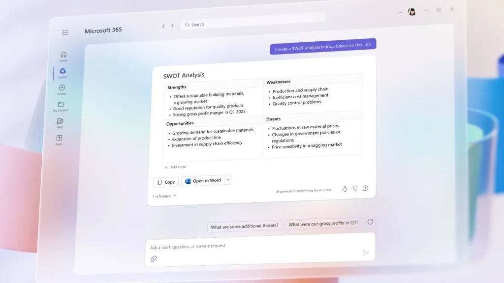 Microsoft 365 加入ChatGPT 技术Word、Excel、PowerPoint AI 进化一览