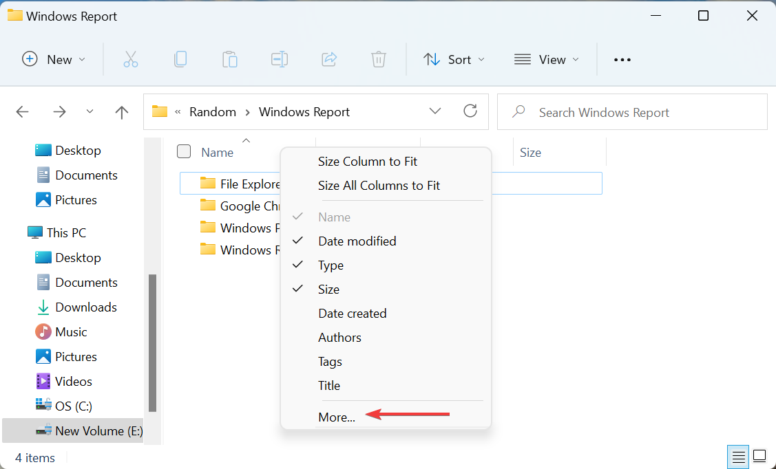 如何调整所有列的大小以自动适应 Windows 11