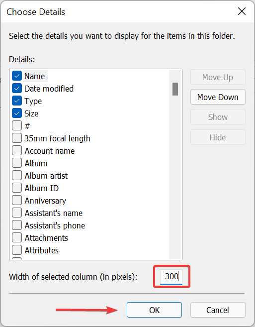 如何调整所有列的大小以自动适应 Windows 11