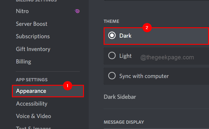 如何在 Discord 中更改背景主题