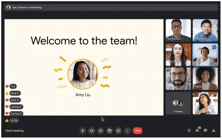Google 为 Meet 推出新功能