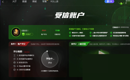 5e对战平台怎么账户评分