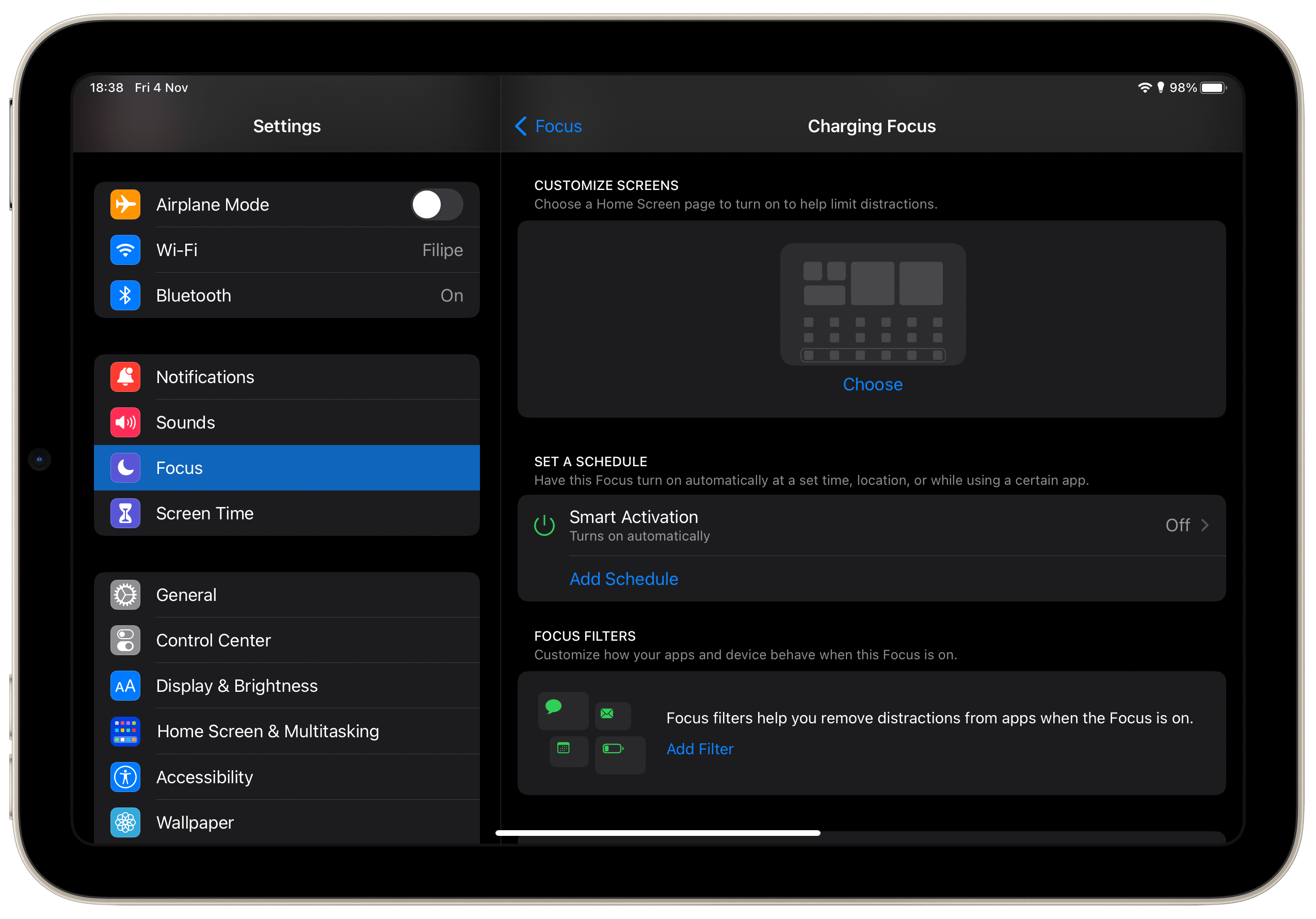 这是在 iPadOS 16 上使用 iPad 上新的焦点滤镜的方法