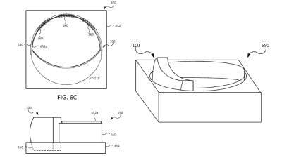 Apple 研究混合现实耳机的镜面饰面和充电支架
