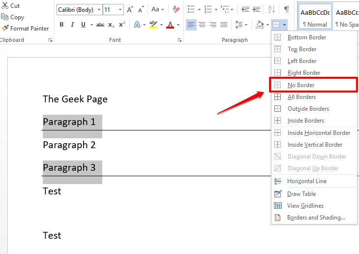 如何在 Microsoft Word 中插入和删除水平线