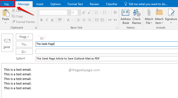 如何将任何 MS Outlook 电子邮件另存为 PDF
