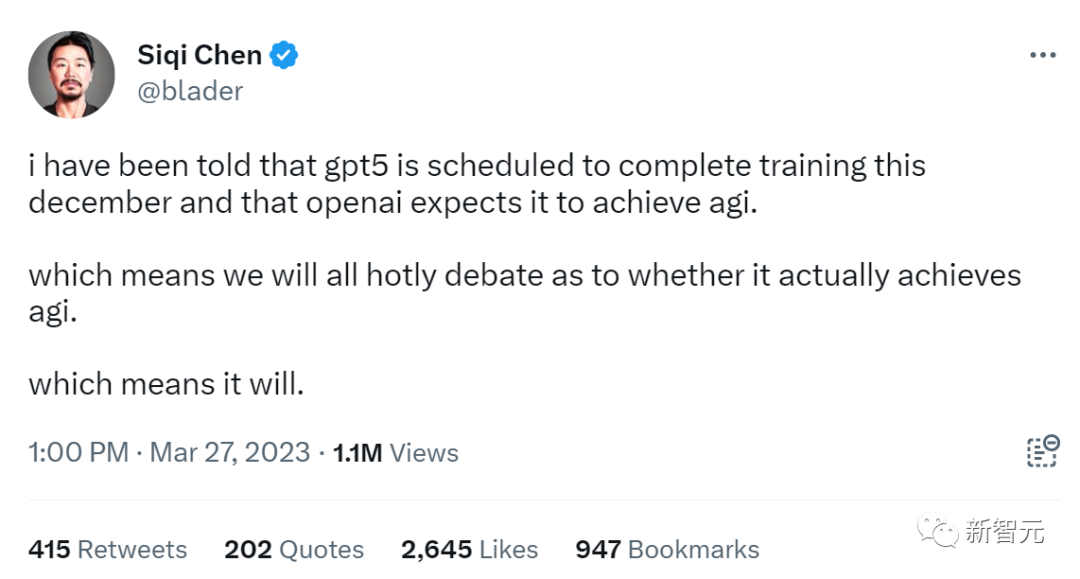 GPT-5年底上线?初创公司Runway CEO再爆料:OpenAI员工相信GPT-5有望成AGI