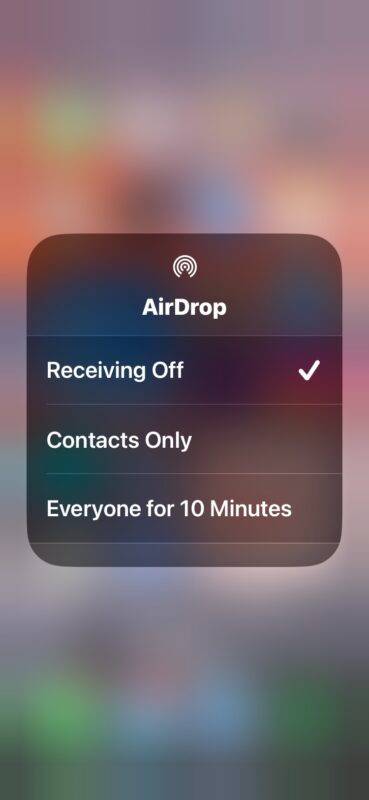 如何在 iPhone 和 iPad 上禁用 AirDrop