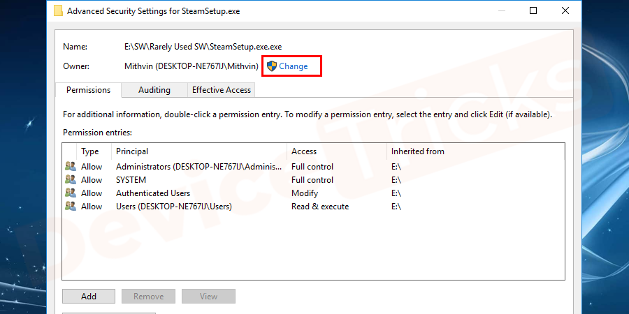 如何修复无法在 Windows 10 上显示当前所有者错误？