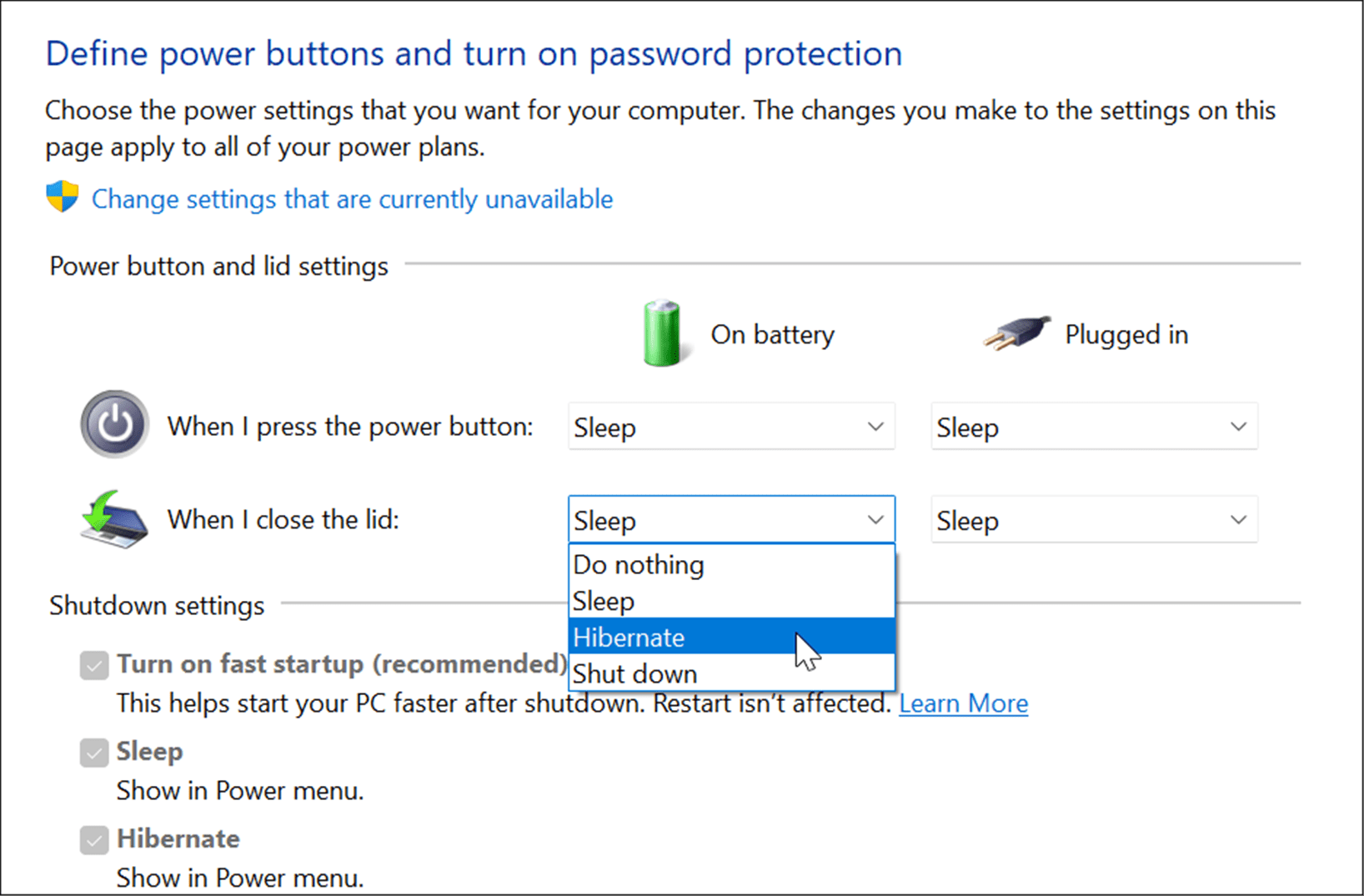 22-sleep-or-hibernate-when-closing-laptop-lid