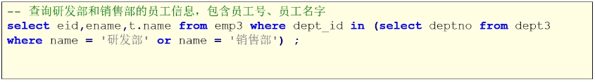 如何使用 MySQL 子查询关键字
