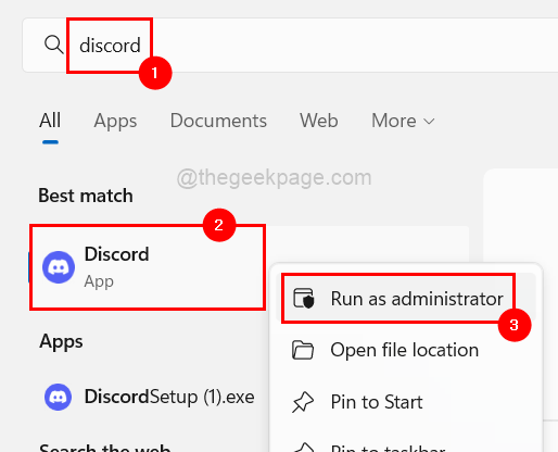 以管理员身份运行 Discord 11zon