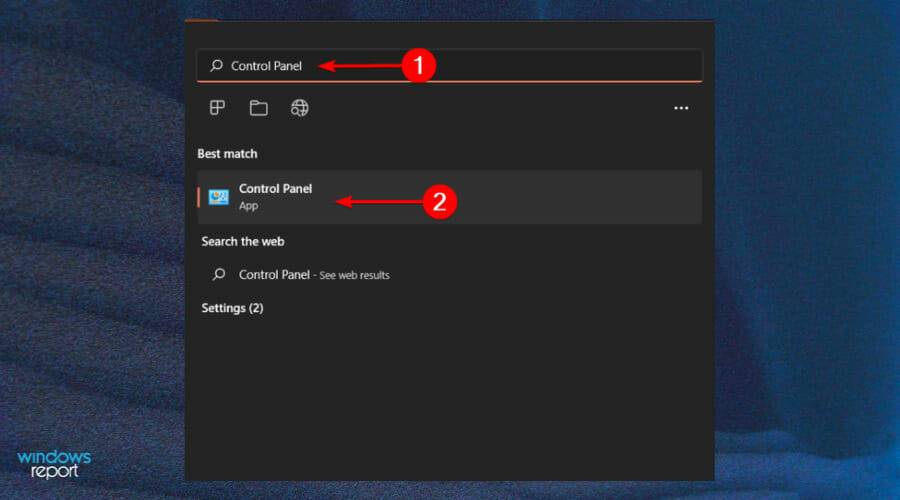 Search-control-panel
