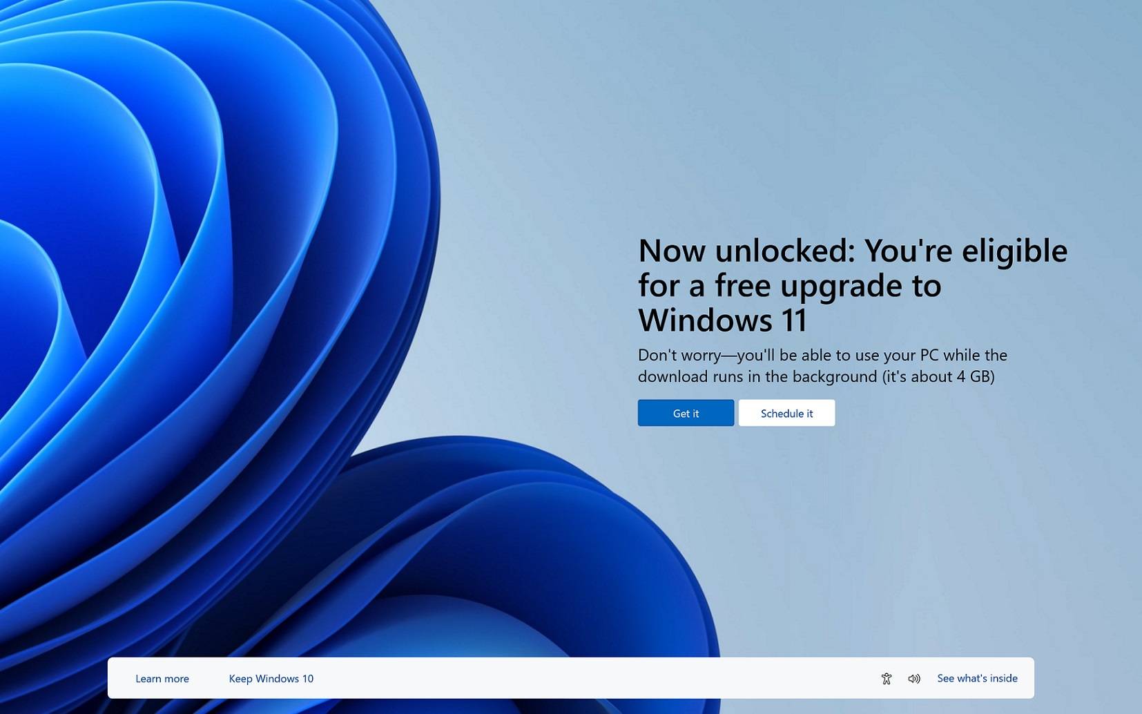 Windows 10 用全屏 Windows 11“免费升级”通知烦扰用户