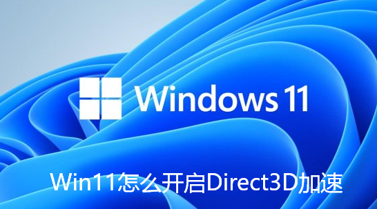 Win11怎么开启Direct3D加速-win11开启3d游戏加速功能指南