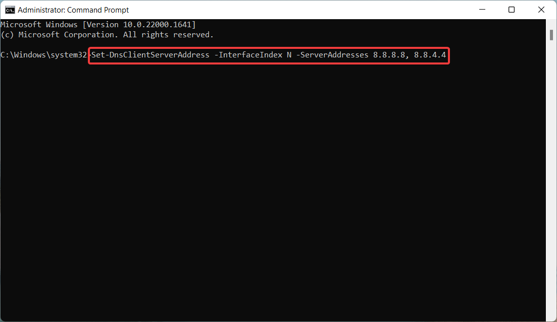 Assign-primary-and-alternate-DNS-address