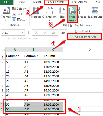 如何仅打印 Excel 文档的特定部分