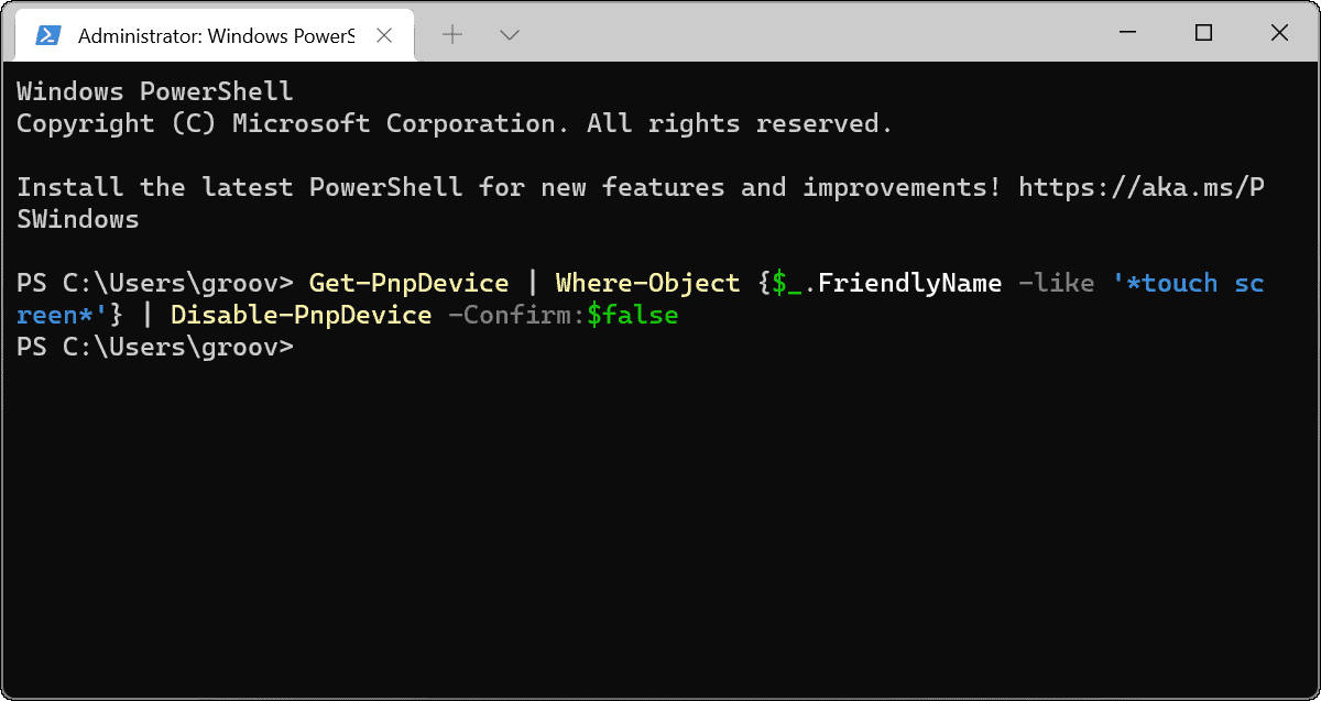 7-Run-disable-touchscreen-Windows-Terminal-admin