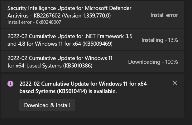 修复:Windows 11 更新错误 0x80072ee7
