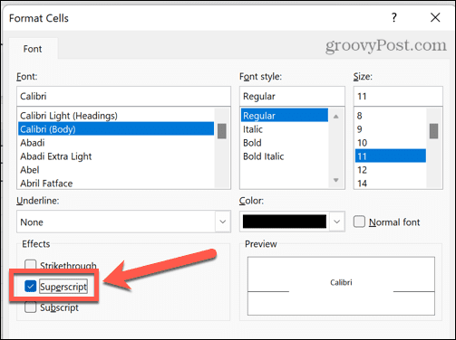 use-superscript-excel-superscript-text-box