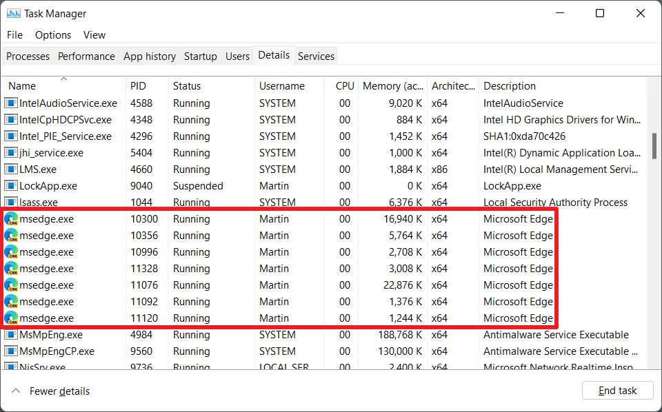 即使您不使用浏览器,Microsoft Edge 也可能在您的 Windows PC 上运行