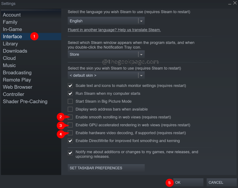 修复：Windows 11 中的 Steam 客户端 WebHelper 高 CPU 使用率
