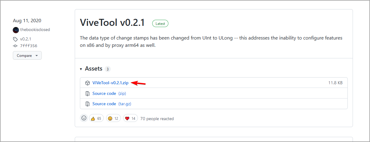 download-vivetool