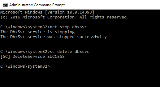 什么是 DbxSvc.exe 以及如何禁用它?