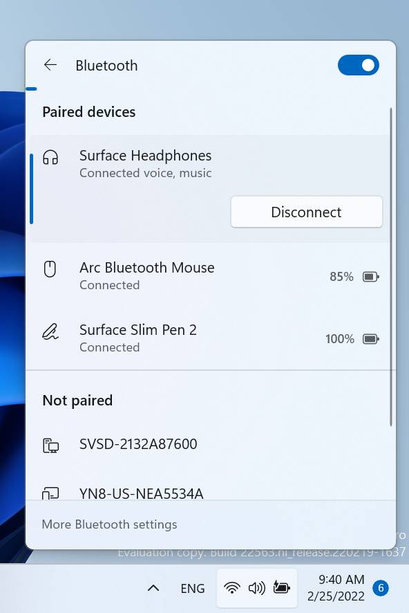 Windows 预览体验成员现在可以在 Windows 11 上更轻松地连接蓝牙设备