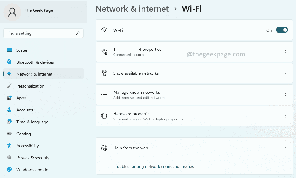 如何在 Windows 11 中打开 Wi-Fi 设置